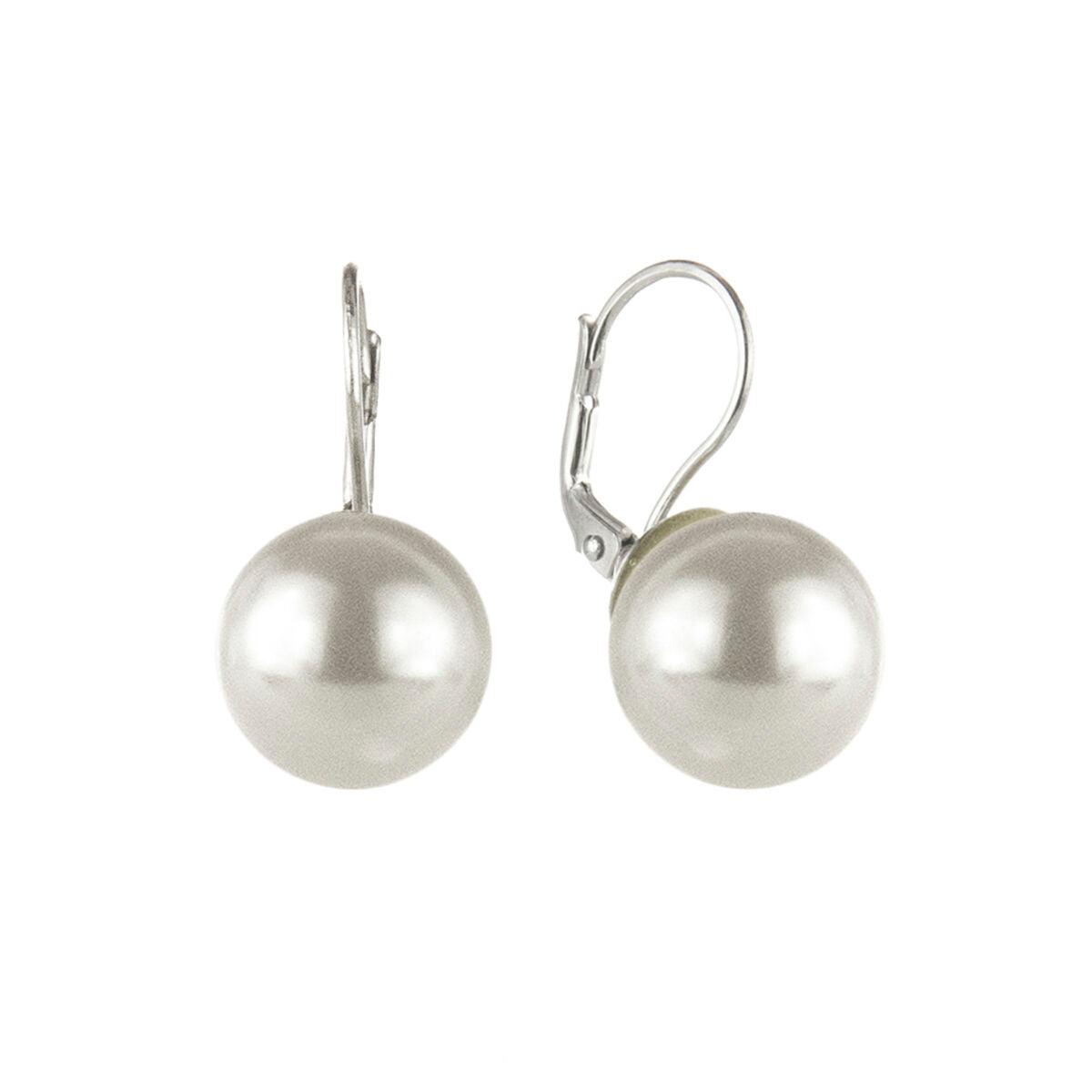 Orecchini a monachella con grande perla Pearl - Bianco - Sodini Bijoux