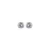 Earrings with precious cubic zirconia Pearl - White - Sodini Bijoux