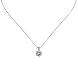 Brilliant cubic zircon necklace Pearl - White - Sodini Bijoux