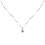 Necklace with small cubic zirconia Pearl - White - Sodini Bijoux