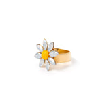 Ring with little daisy Flora - Multicolor - Sodini Bijoux