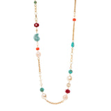 Long necklace Ondina - Multicolor - Sodini Bijoux