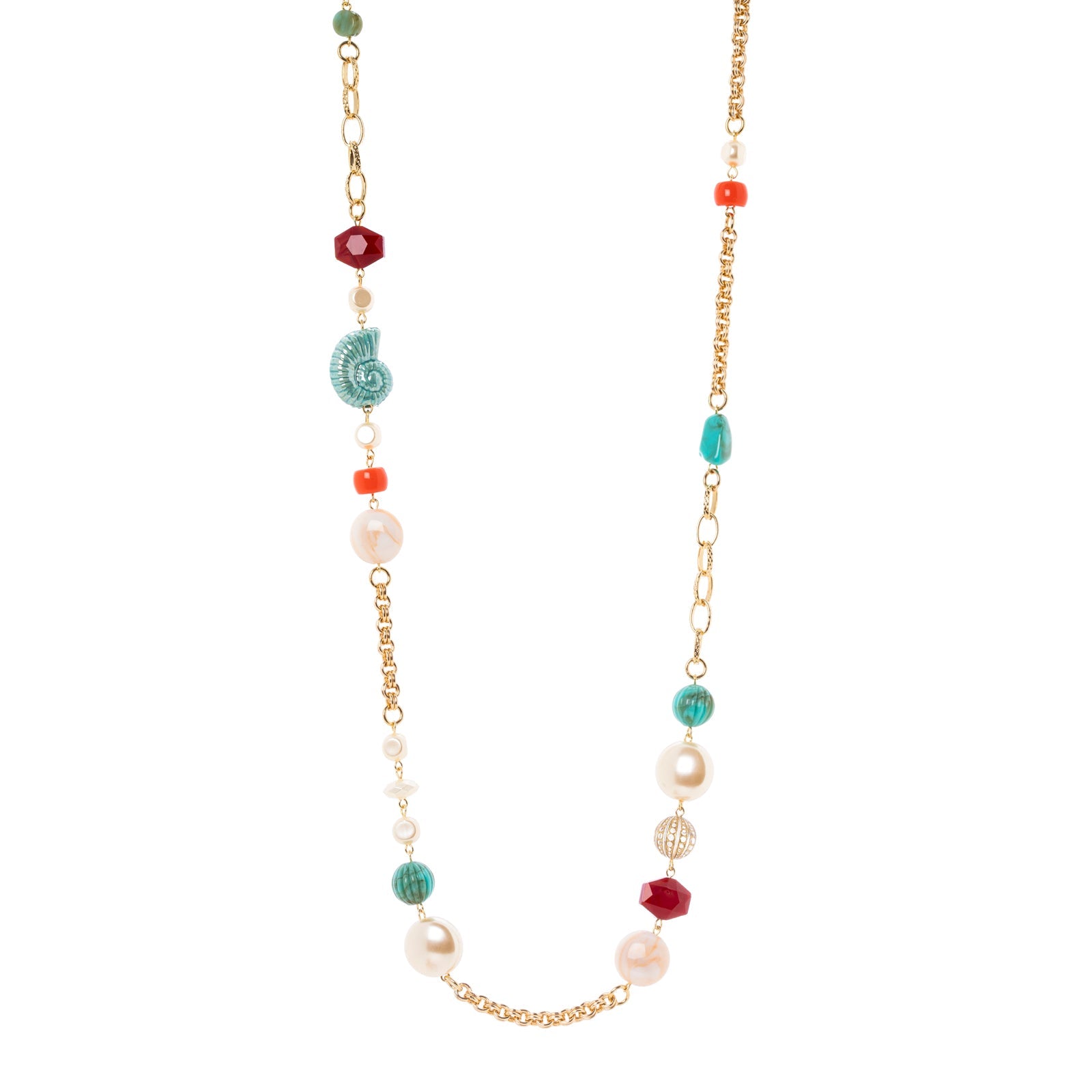 Long necklace Ondina - Multicolor - Sodini Bijoux