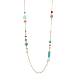 Collana lunga con elementi incatenati Partenope - Multicolor - Sodini Bijoux