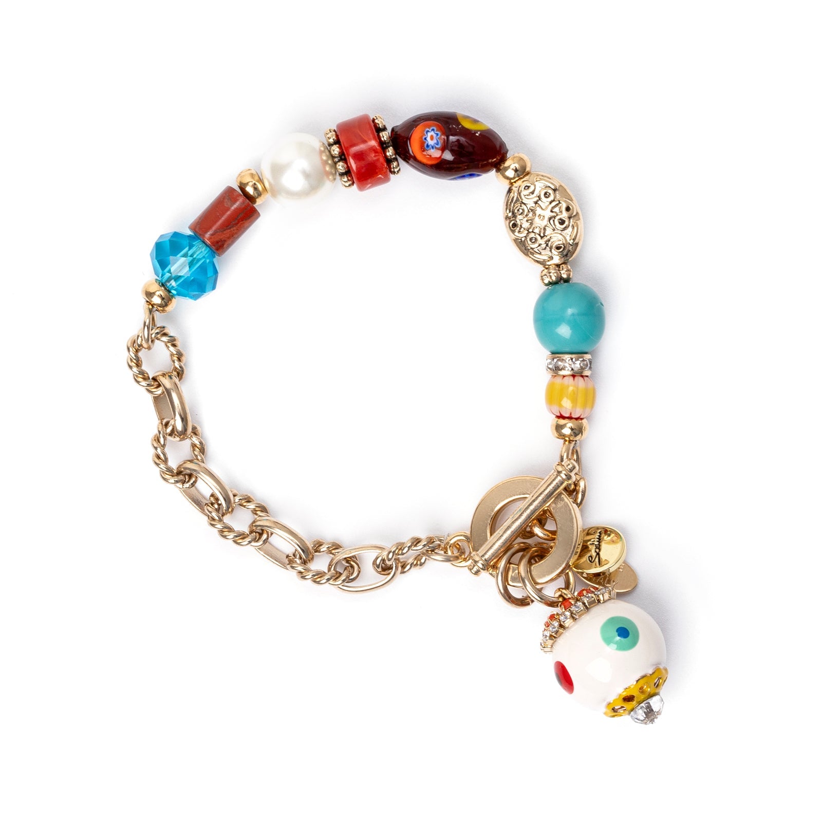 Bracelet with spherical pendant Partenope - Multicolor - Sodini Bijoux