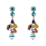 Orecchini con con mini-pendenti Partenope - Multicolor - Sodini Bijoux