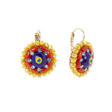 Orecchini monachella e fiore Partenope - Multicolor - Sodini Bijoux