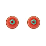 Small stud earrings Partenope - Rosso - Sodini Bijoux