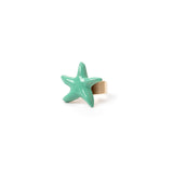 Ring with starfish Partenope - Turchese - Sodini Bijoux