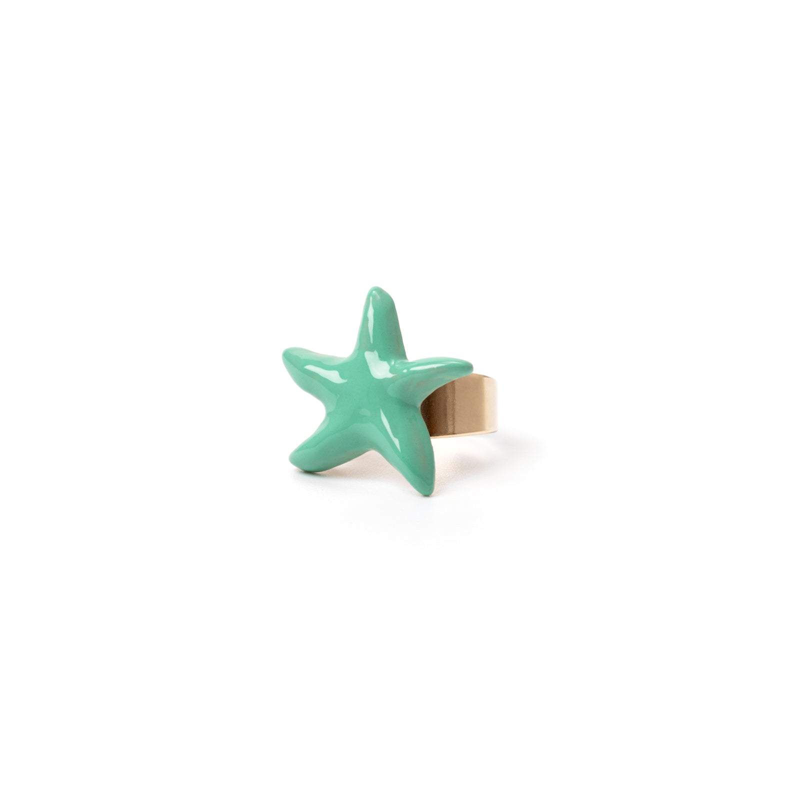 Ring with starfish Partenope - Turchese - Sodini Bijoux