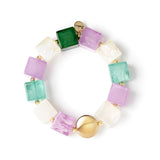 Bracciale elastico a grandi cubi Kaaba - Multicolor - Sodini Bijoux