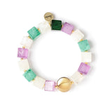 Bracciale elastico a cubi Kaaba - Multicolor - Sodini Bijoux