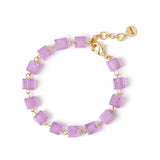 Bracciale a piccoli cubi Kaaba - Viola - Sodini Bijoux