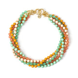 Multi-string necklace Chantal - Multicolor - Sodini Bijoux