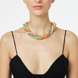 Multi-string necklace Chantal - Multicolor - Sodini Bijoux