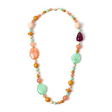 Collana a boule ed elementi traslucidi Chantal - Multicolor - Sodini Bijoux