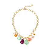 Collana corta catena e pendenti Chantal - Multicolor - Sodini Bijoux