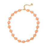 Short necklace with chromatic chained boules Chantal - Arancio - Sodini Bijoux