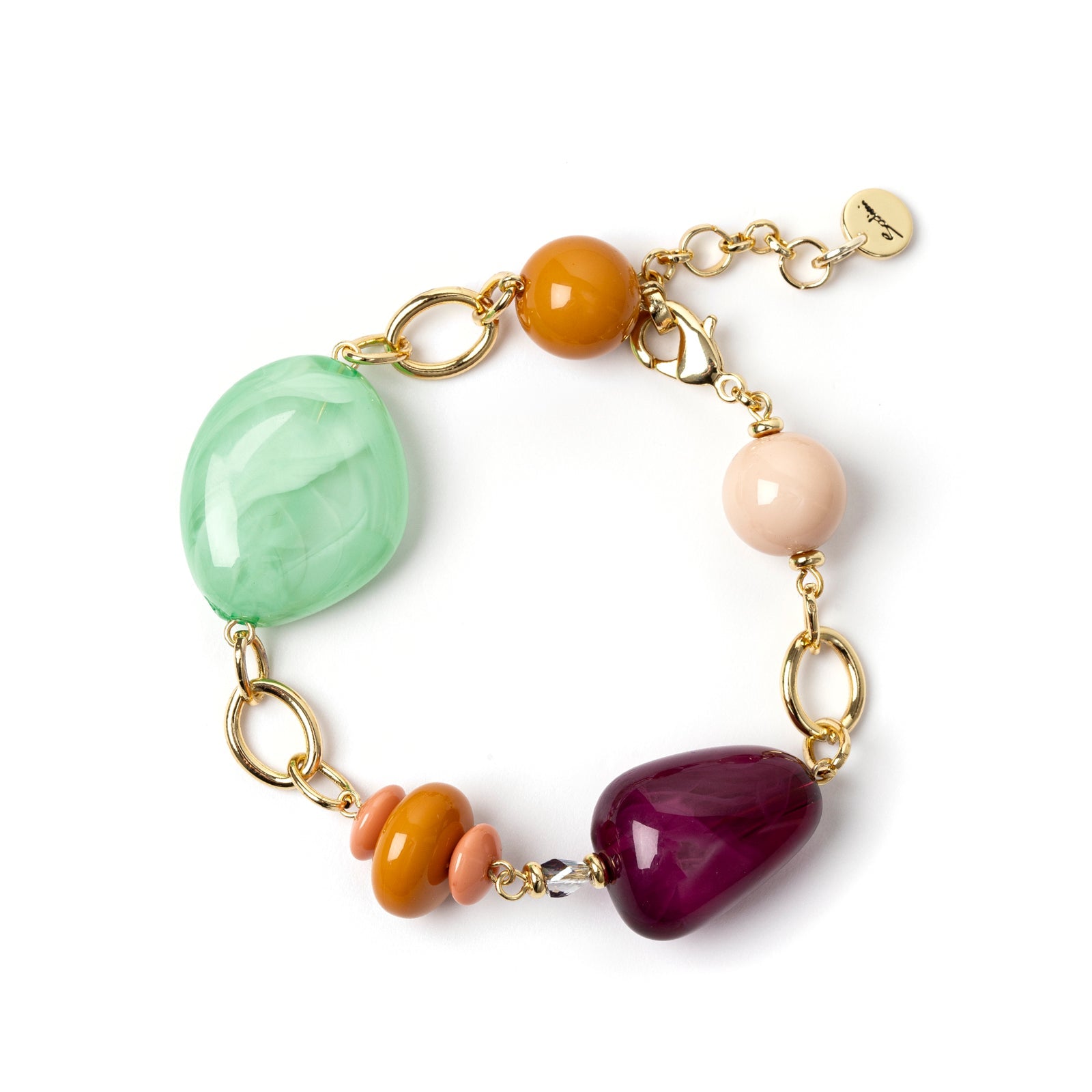 Bracciale con elementi incatenati Chantal - Multicolor - Sodini Bijoux