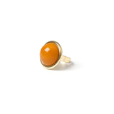 Ring with cabochon and frame Chantal - Rosso - Sodini Bijoux