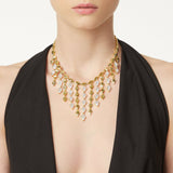 Choker with geometric links and chains Eva - Gold - Sodini Bijoux