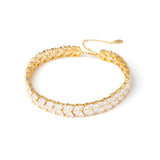 Choker with a band of zirconia Eva - Gold - Sodini Bijoux