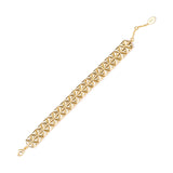 Bracelet with band of geometric pattern Eva - Gold - Sodini Bijoux