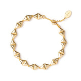 Bracelet with little aureus triangles Eva - Gold - Sodini Bijoux