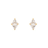 Rhombus earrings Eva - Gold - Sodini Bijoux