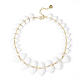 Collana corta con gemme a due dimensioni Cocoon - Bianco - Sodini Bijoux