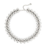 Short necklace with double thread Cocoon - Argento - Sodini Bijoux