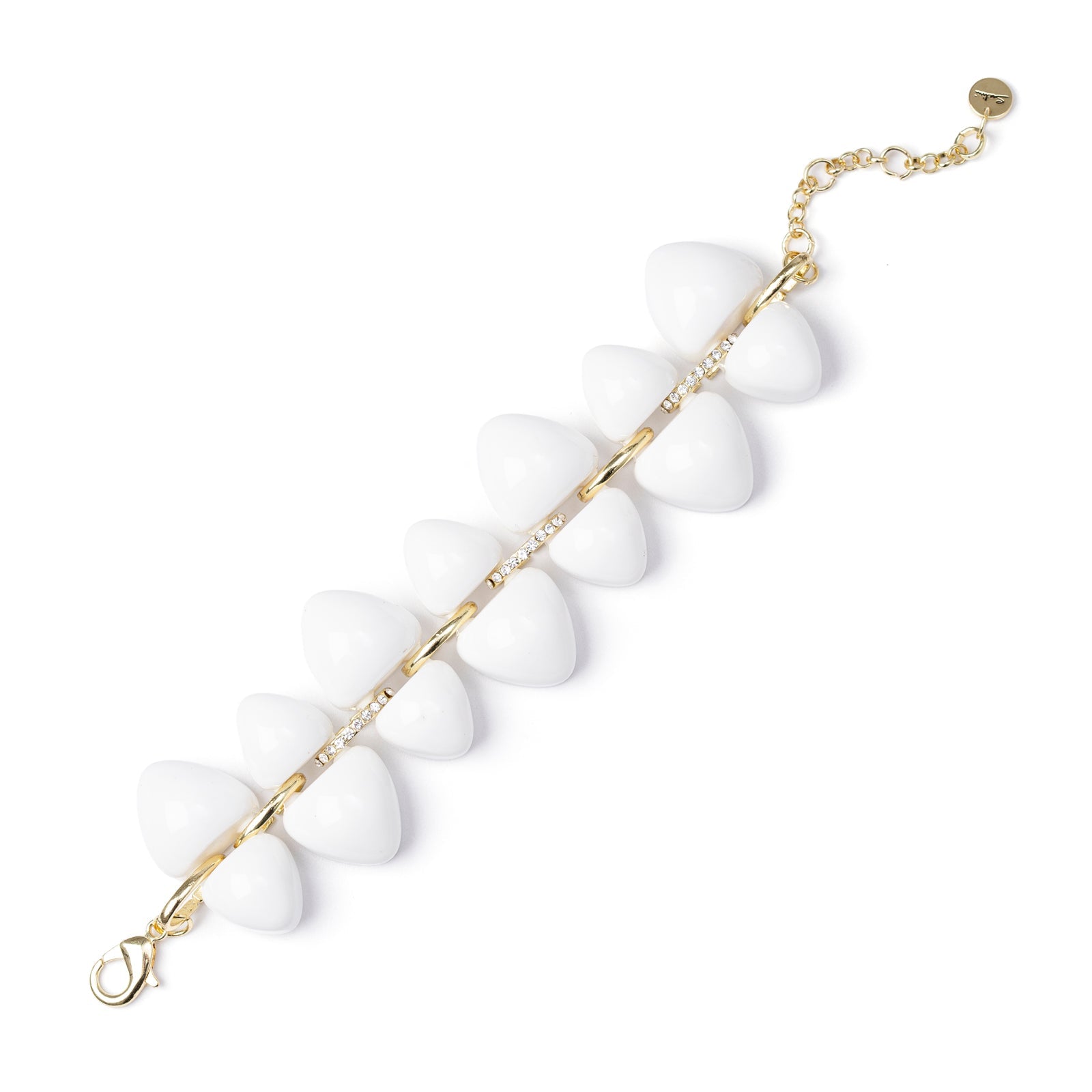 Bracciale con grandi gemme Cocoon - Bianco - Sodini Bijoux