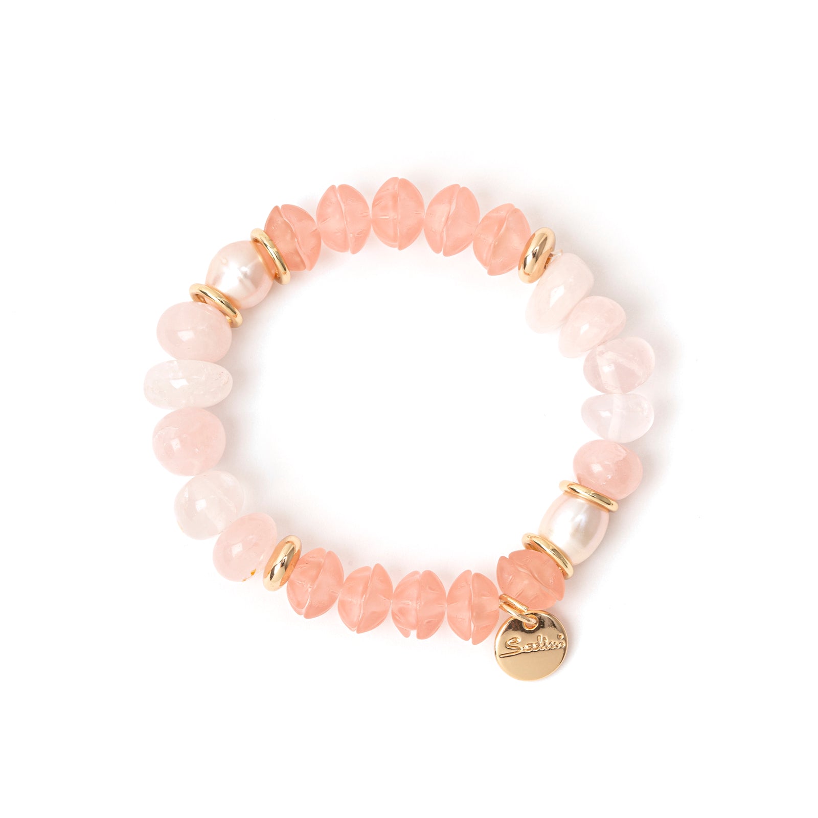 Jane Bracelet with Quartz Jane - Pink - Sodini Bijoux