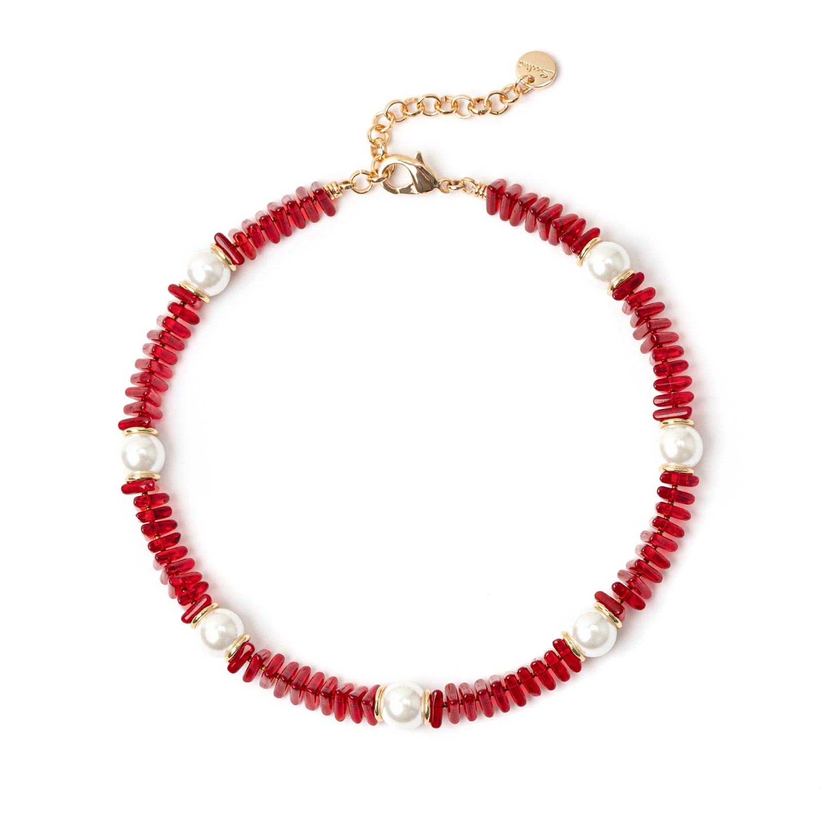 Jane Red Necklace and Jane - Red - Sodini Bijoux