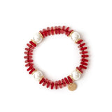 Jane Bracelet Red and Jane - Red - Sodini Bijoux