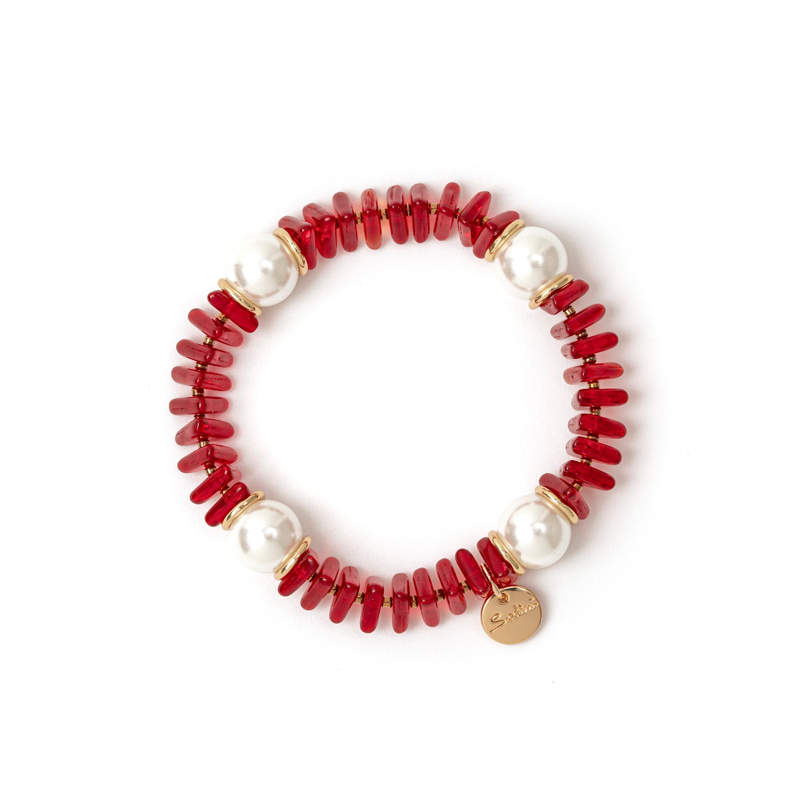 Jane Bracelet Red and Jane - Red - Sodini Bijoux