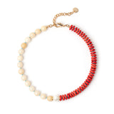 Jane Necklace Off White and Jane - Red - Sodini Bijoux