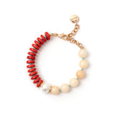 Jane Bracelet Off White and Jane - Red - Sodini Bijoux