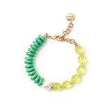 Jane Green Two-tone Bracelet and Jane - Green - Sodini Bijoux