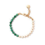 Jane Bracelet with Turquoise and Pearls of Jane - Green - Sodini Bijoux