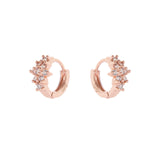 Crystal nebula earrings Malibù - Pink gold - Sodini Bijoux