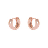 Semi round hoop earrings Malibù - Pink gold - Sodini Bijoux