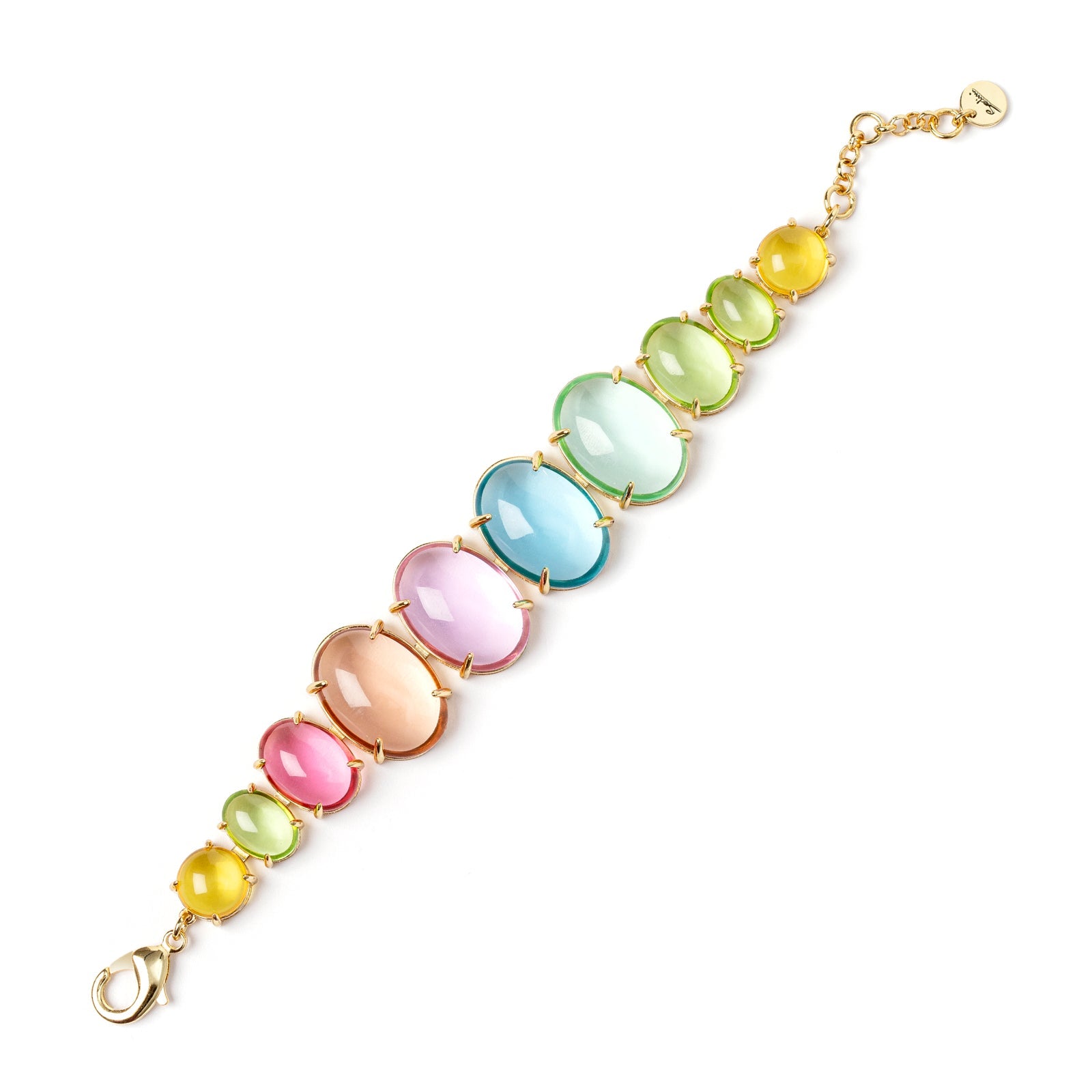 Bracciale di cabochon variegati Blossom - Multicolor - Sodini Bijoux