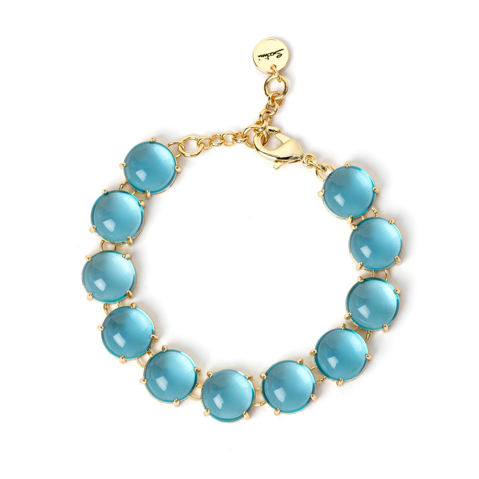 Bracciale di cabochon Blossom - Blu - Sodini Bijoux