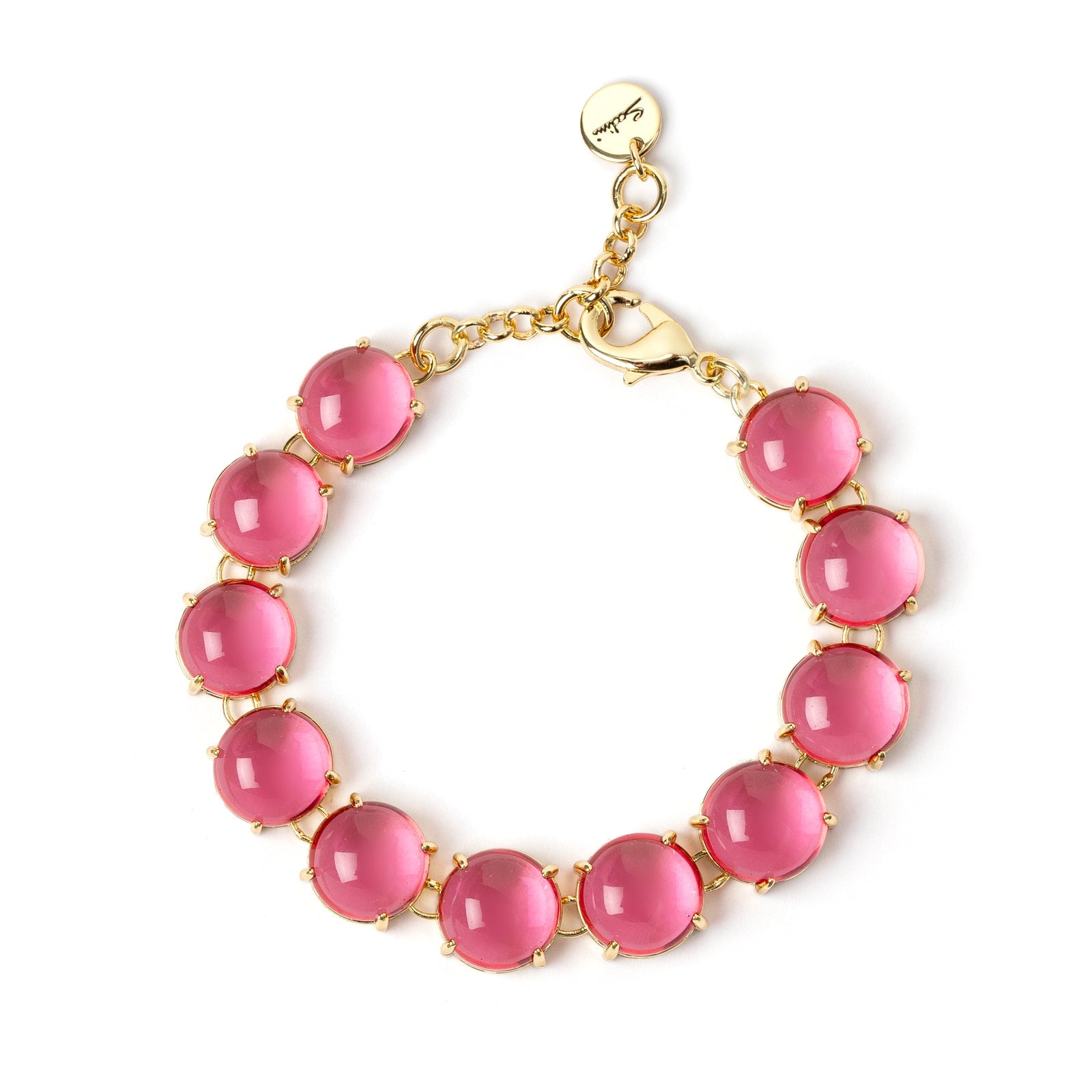 Bracciale di cabochon Blossom - Fucsia - Sodini Bijoux