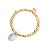 Bracciale elastico boule e cabochon Blossom - Verde - Sodini Bijoux