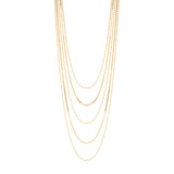 Multi-strand necklace Sissi - Gold - Sodini Bijoux