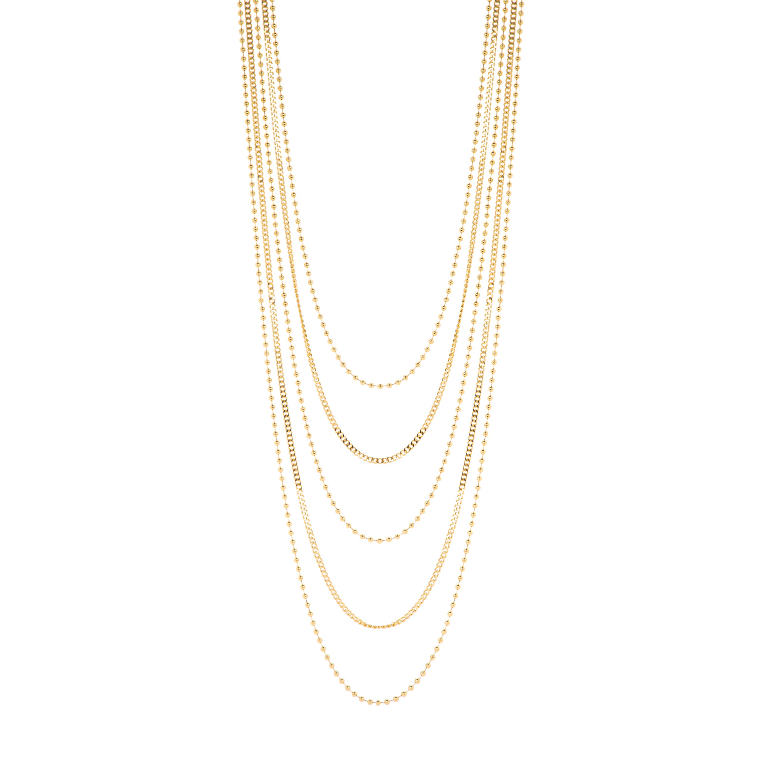 Multi-strand necklace Sissi - Gold - Sodini Bijoux