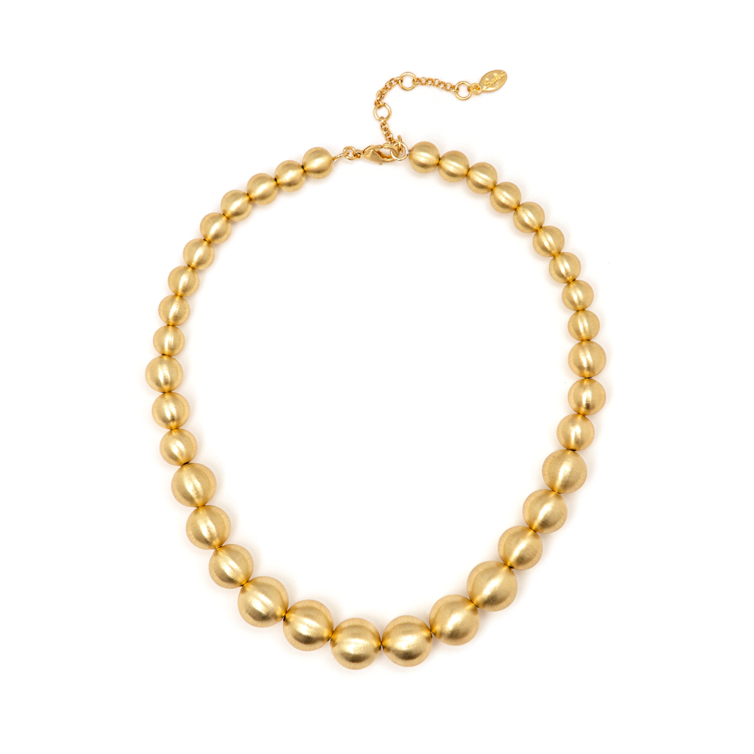 Degrade short necklace Sissi - Matt gold - Sodini Bijoux