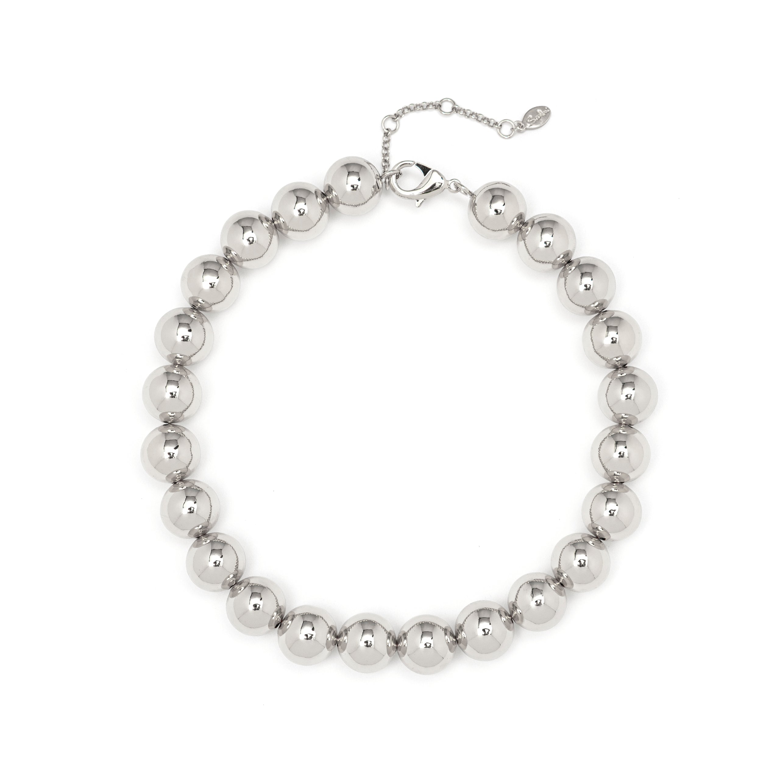 Collana corta maxi boule Sissi - Argento - Sodini Bijoux